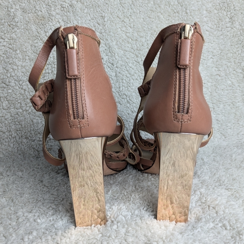 BCBGMAXAZRIA Women's DORIE Dress Sandal size 10 US Tan color - Picture 10 of 15